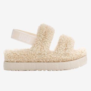 #159 Women's UGG Oh Fluffita Natural Beige Slippers